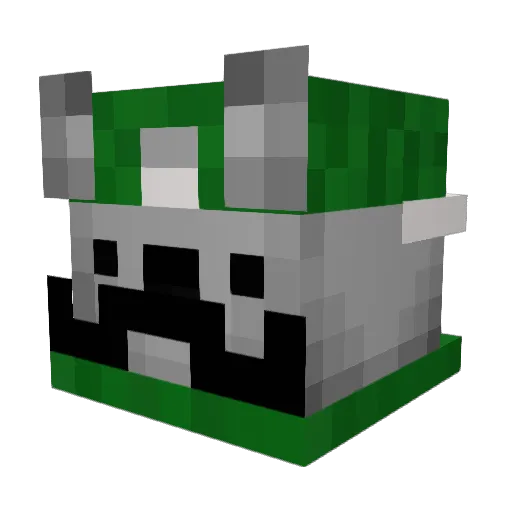 zIgnitePvP Minecraft avatar head, 3D render