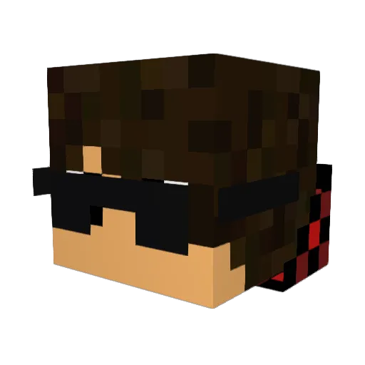 zImTazz Minecraft avatar head, 3D render