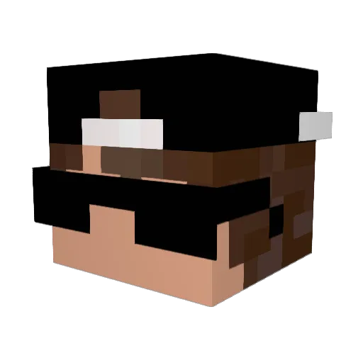 zJP_PvP Minecraft avatar head, 3D render