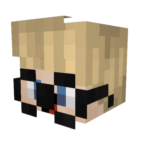 zJanis Minecraft avatar head, 3D render