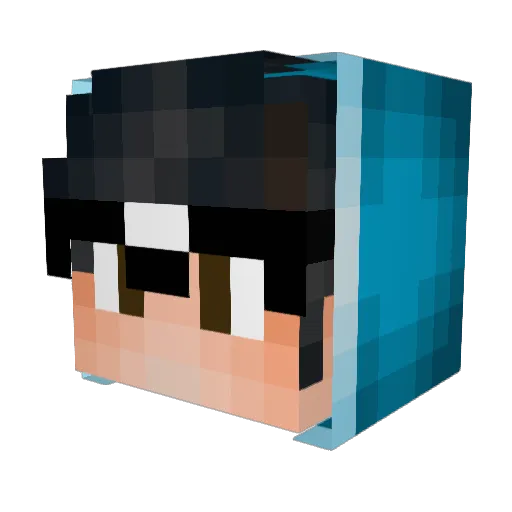 zJhonih_ Minecraft avatar head, 3D render