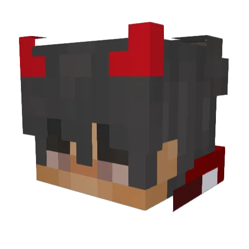 zJojoo Minecraft avatar head, 3D render
