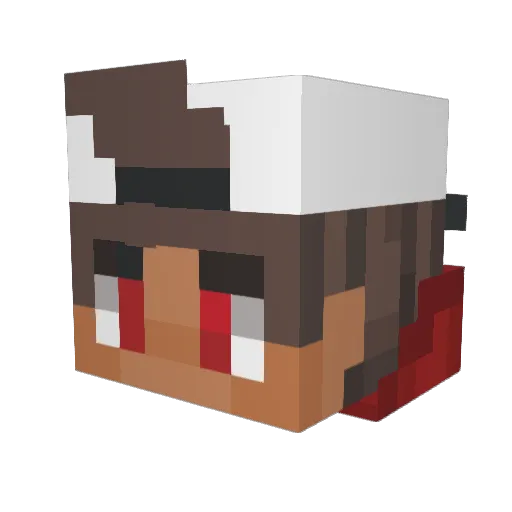 zJonah Minecraft avatar head, 3D render