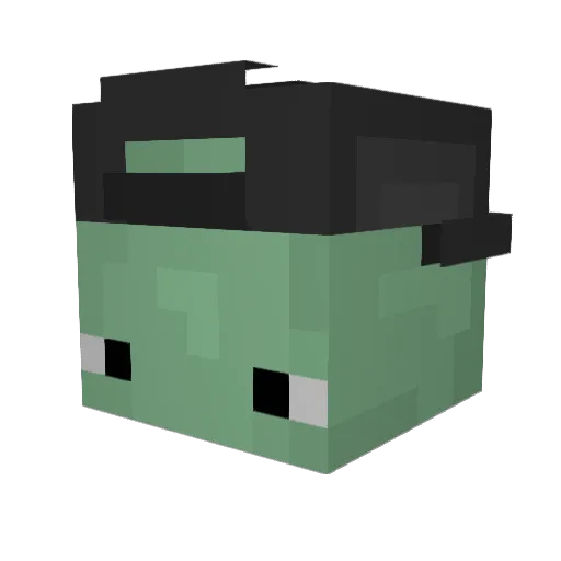 zJonix Minecraft avatar head, 3D render
