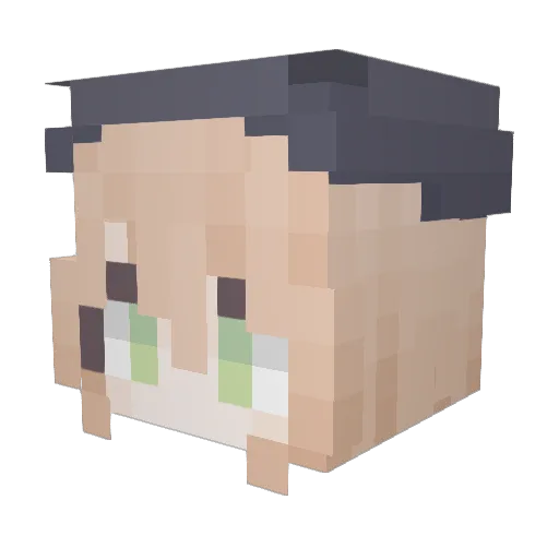 zK1r Minecraft avatar head, 3D render