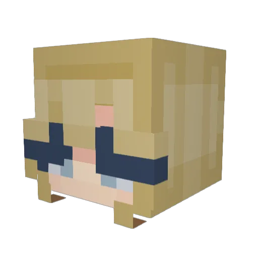 zKaoTiiKz Minecraft avatar head, 3D render