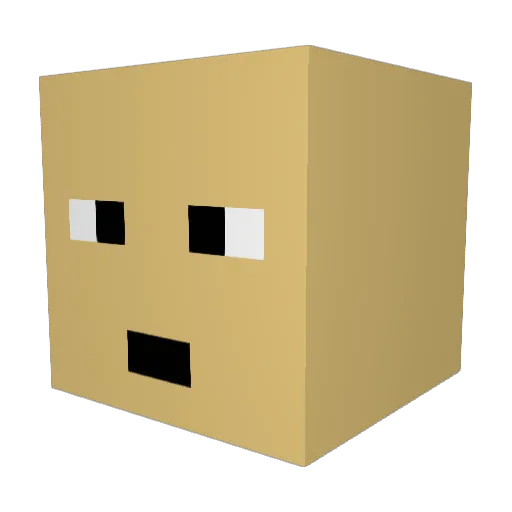 zKawaki_ Minecraft avatar head, 3D render