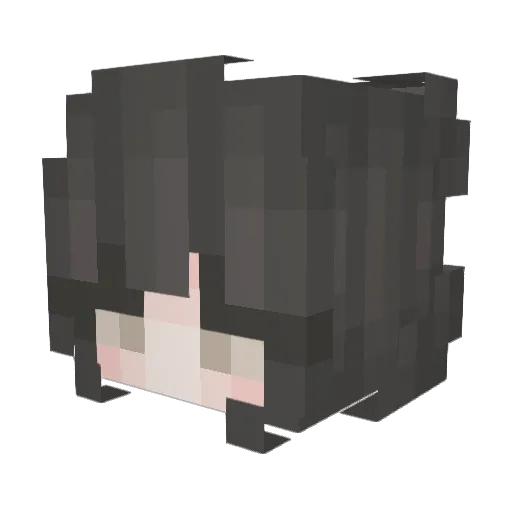 zKayel Minecraft avatar head, 3D render