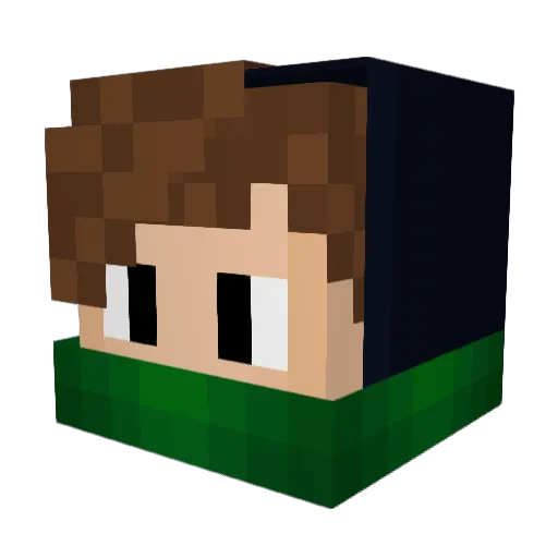 zKeizon Minecraft avatar head, 3D render
