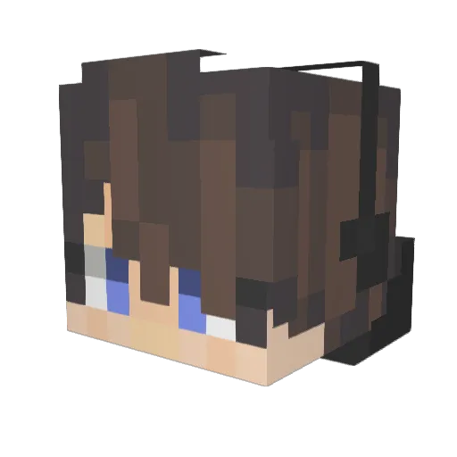 zKev Minecraft avatar head, 3D render