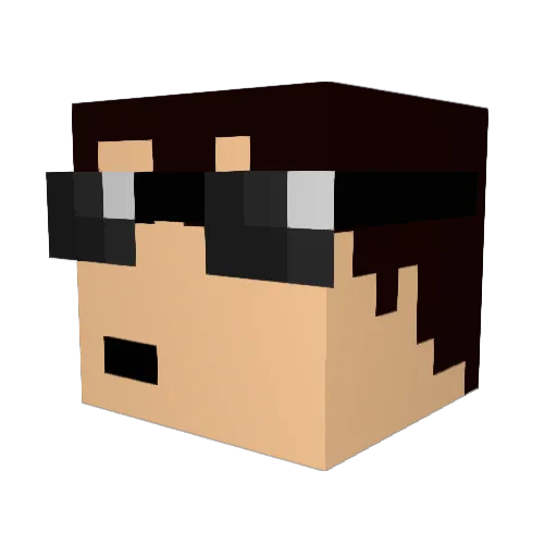 zKevi Minecraft avatar head, 3D render