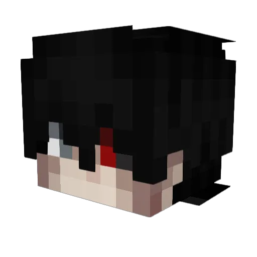 zKevsh Minecraft avatar head, 3D render