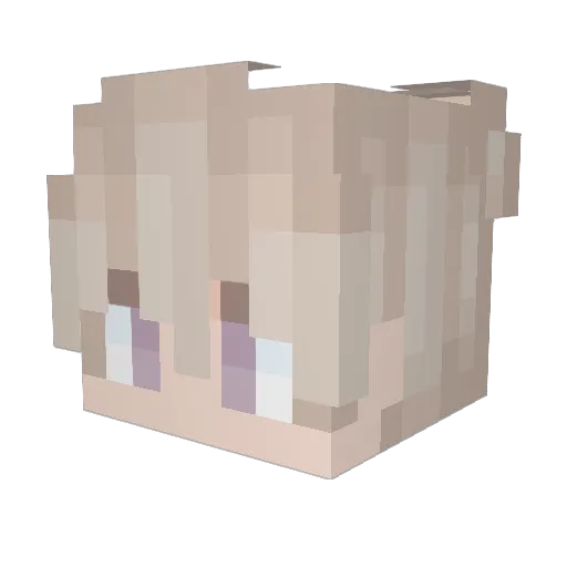 zKick_ Minecraft avatar head, 3D render