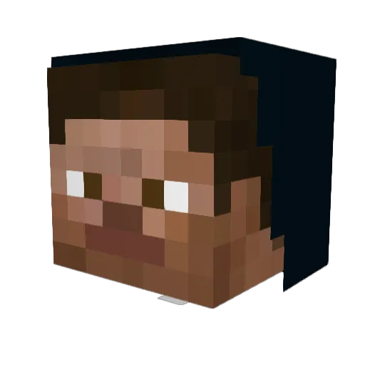 zKingNico Minecraft avatar head, 3D render