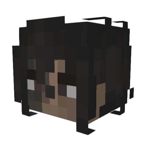zKingRey Minecraft avatar head, 3D render