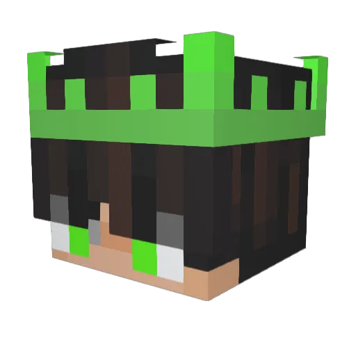 zKinqLenNnoX Minecraft avatar head, 3D render