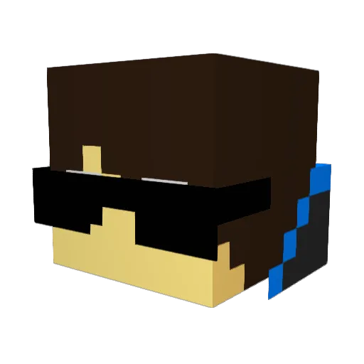 zKnightPvP Minecraft avatar head, 3D render