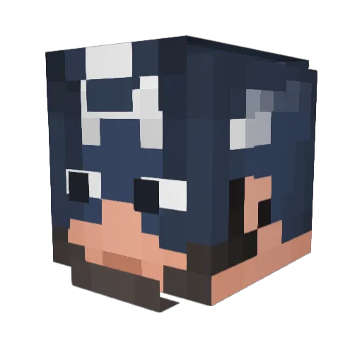zKobhi Minecraft avatar head, 3D render