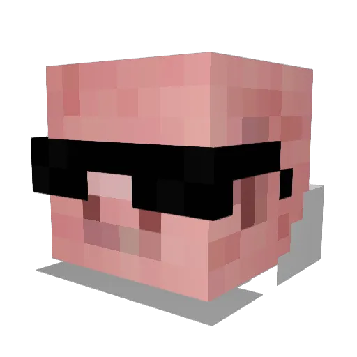 zKuhn Minecraft avatar head, 3D render