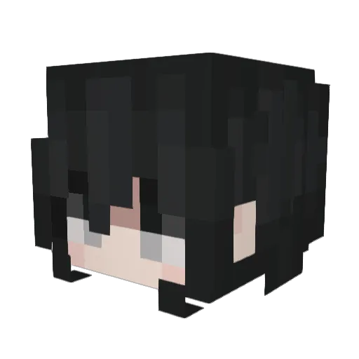 zKuro_I Minecraft avatar head, 3D render