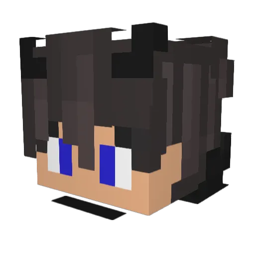 zKwzze Minecraft avatar head, 3D render