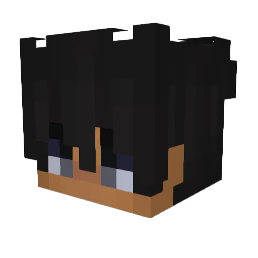zKxvin Minecraft avatar head, 3D render