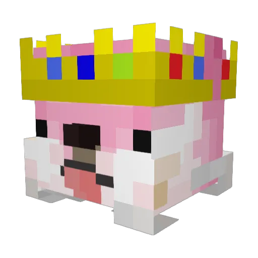 zLAPINz Minecraft avatar head, 3D render