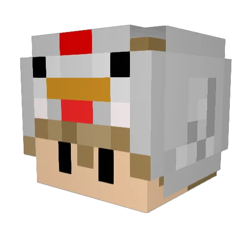 zLeXiie Minecraft avatar head, 3D render