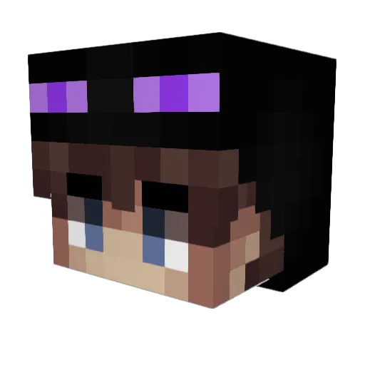 zLeakz Minecraft avatar head, 3D render