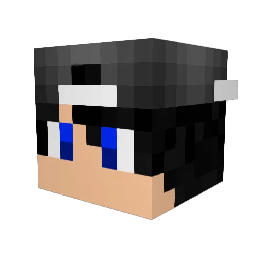 zLeoMC Minecraft avatar head, 3D render