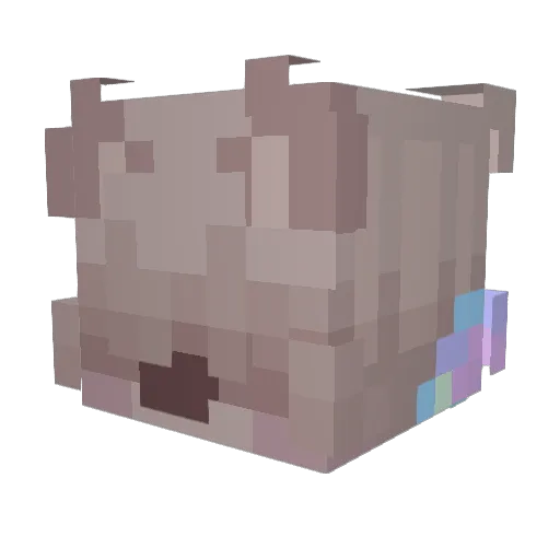 zLiopy Minecraft avatar head, 3D render