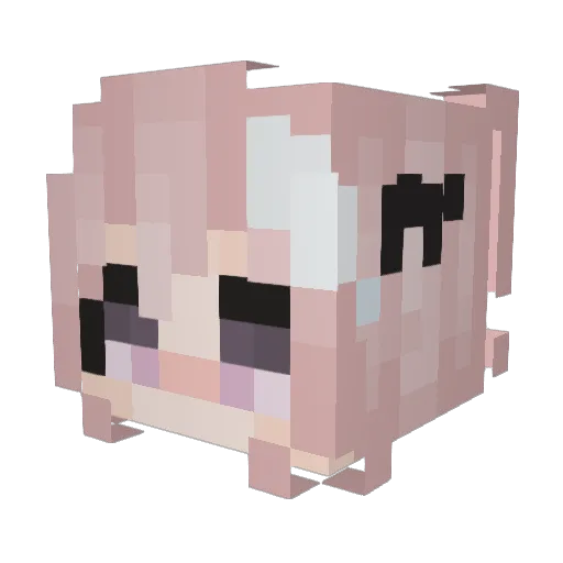 zLoboNoix Minecraft avatar head, 3D render