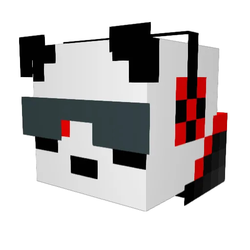 zLockdown Minecraft avatar head, 3D render