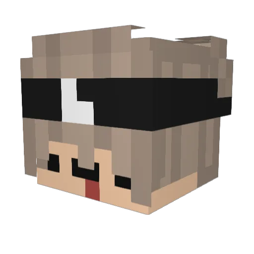 zLordKaki Minecraft avatar head, 3D render