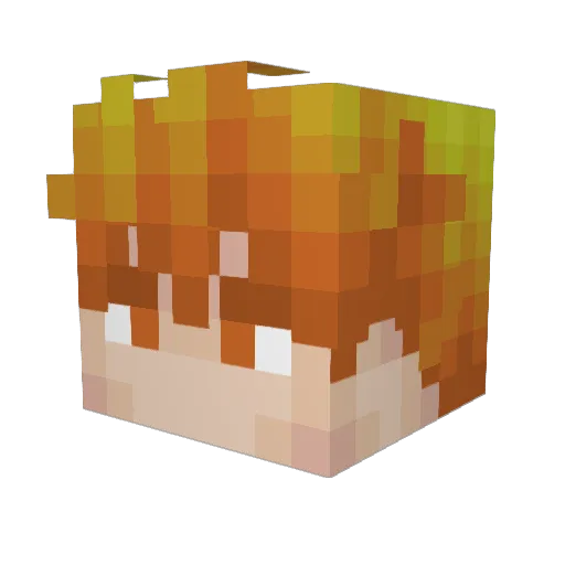 zLuPuZz Minecraft avatar head, 3D render
