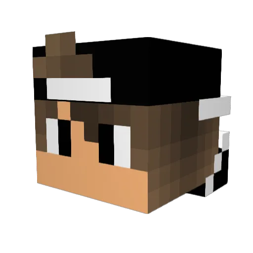 zLuki53 Minecraft avatar head, 3D render