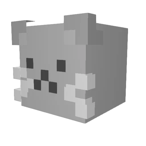 zLuuuca Minecraft avatar head, 3D render