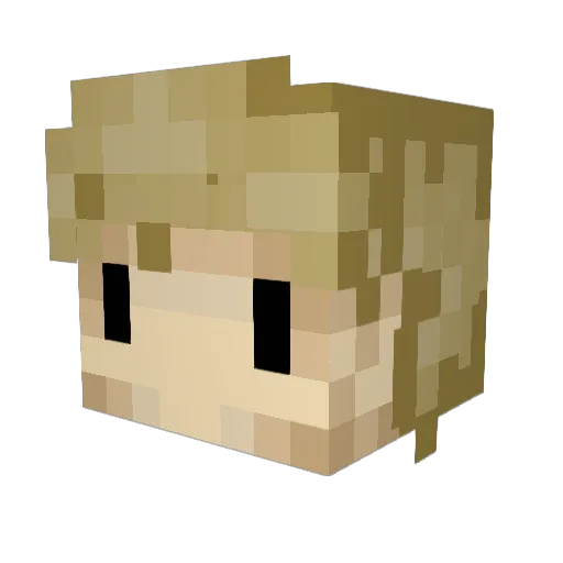 zM0N28 Minecraft avatar head, 3D render