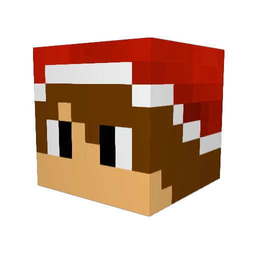 zMDAR_ Minecraft avatar head, 3D render