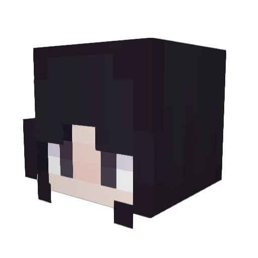 zMUfENg Minecraft avatar head, 3D render