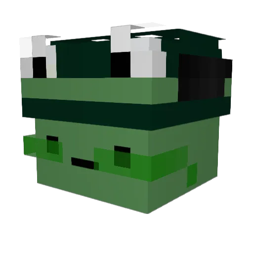 zMafo Minecraft avatar head, 3D render
