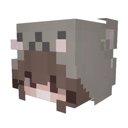 zMariLadyhx Minecraft avatar head, 3D render