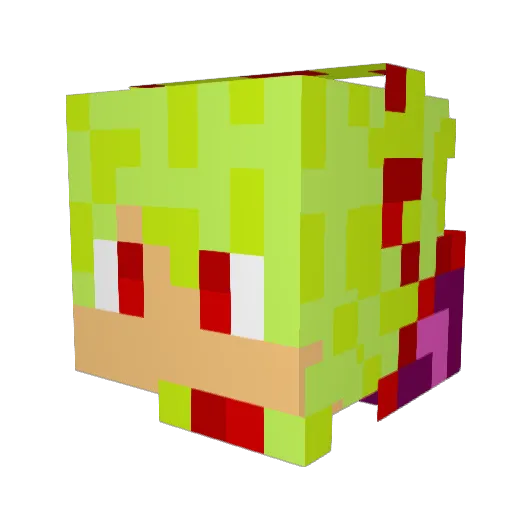 zMasterYolo Minecraft avatar head, 3D render