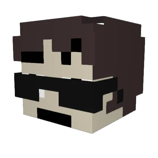 zMaxitoz Minecraft avatar head, 3D render