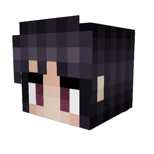 zMayaa Minecraft avatar head, 3D render