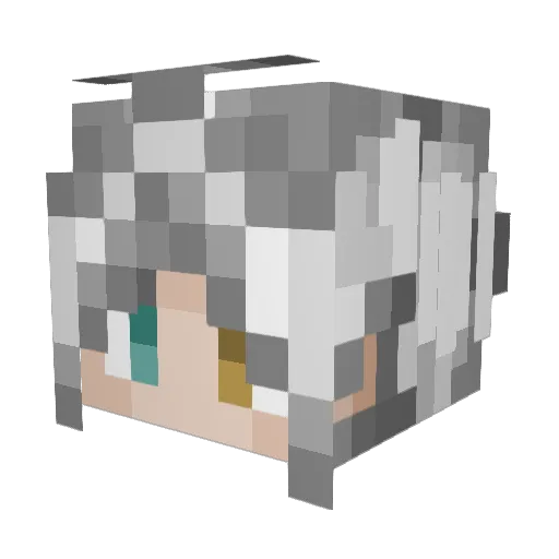 zMdss Minecraft avatar head, 3D render