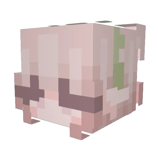 zMediq Minecraft avatar head, 3D render