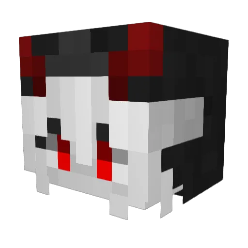 zMeeClee Minecraft avatar head, 3D render