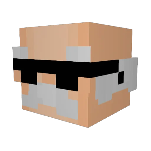 zMercy_ Minecraft avatar head, 3D render