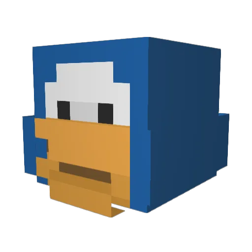 zMichas Minecraft avatar head, 3D render